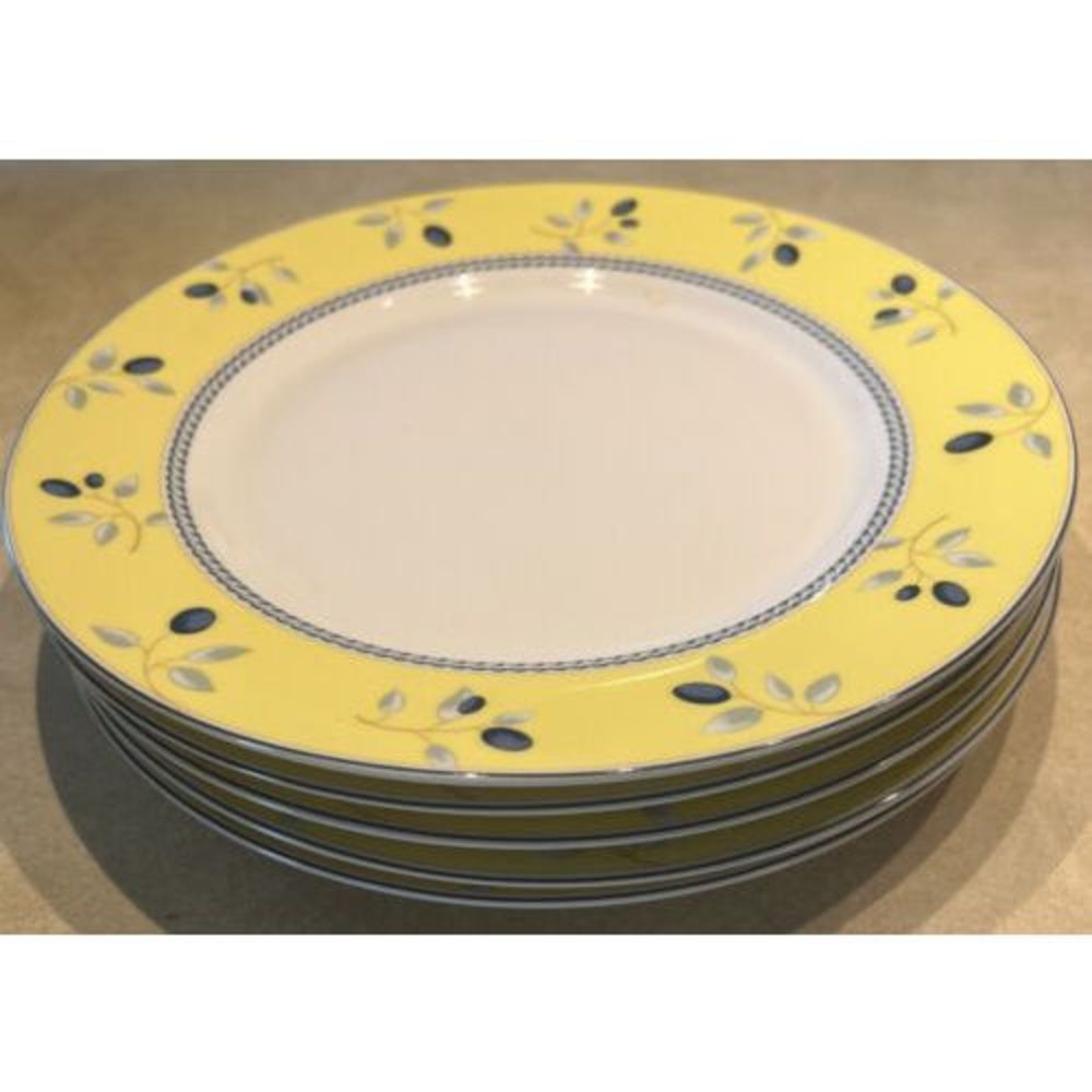Set of 5 Blueberry by Royal Doulton Dinner Plates 10-1/4” 2005 Replacement Vntg
